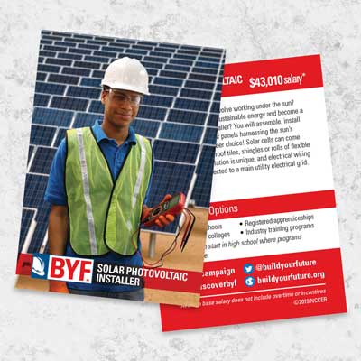 Solar Photovoltaic Installer trading card